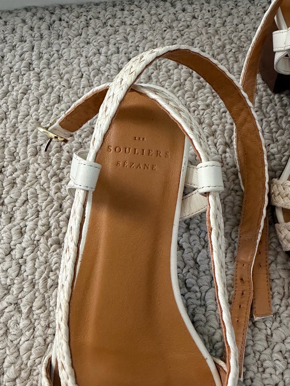 Sezane Natacha Woven Sandals – Size 36 - Picture 3 of 6